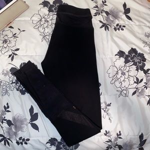 PINK High Waisted Mesh Detailed Leggings